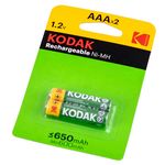 Аккумулятор Kodak 650mАh, ааа, 2 шт.